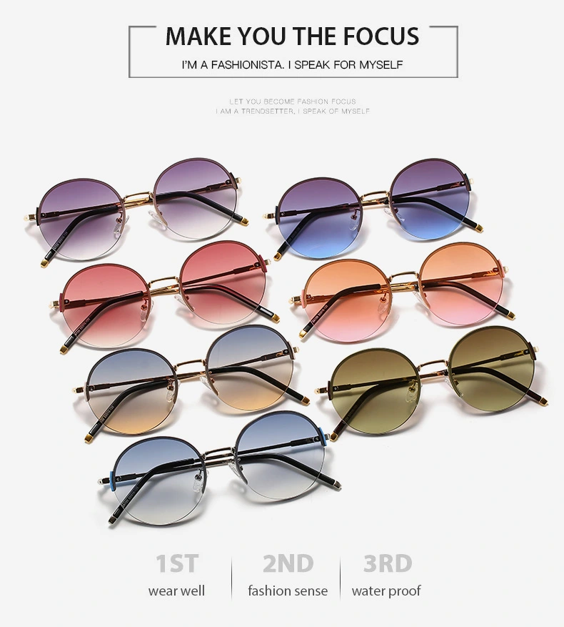 Luxury Hot Seller Round Metal Sunglasses