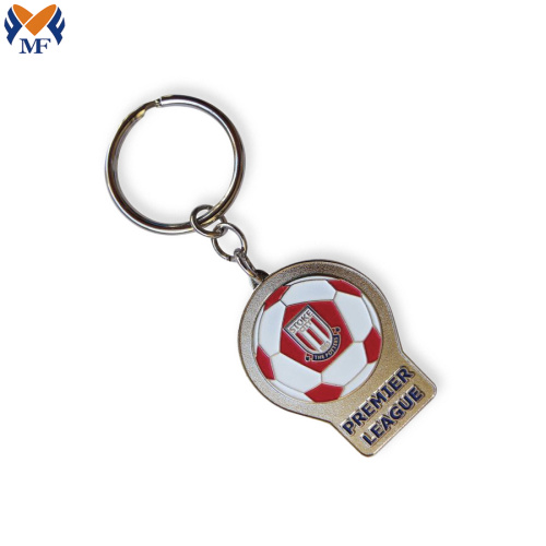 Metal Custom Football Club Enamel Keychain