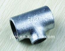 JZM baked galvanized cast iron pipe quick connecter /female thread reducing tee