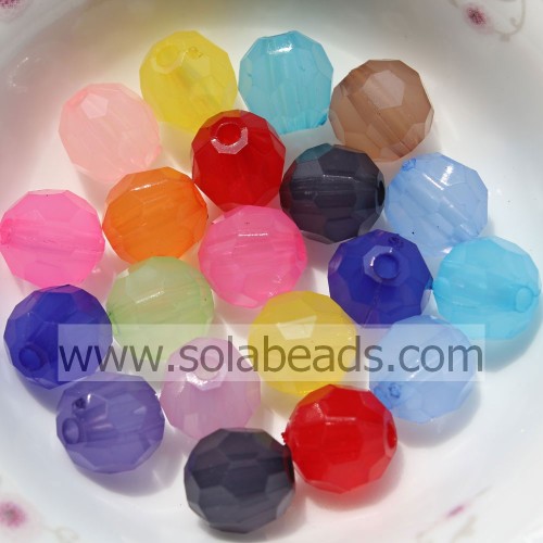 Supply 10MM Plastic Round Bubble Imitation Swarovski Beads