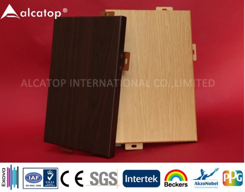 Wooden Facade Building Aluminium Panel