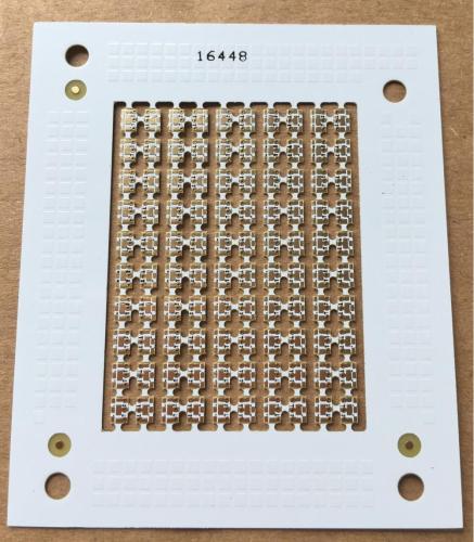 2-laags 0,4 mm wit soldeer ENIG PCB