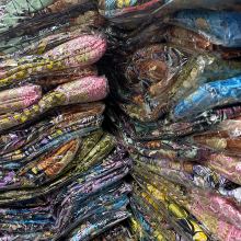 African Batik Fabric: Factory-Made Floral Wax Print Ankara Tie-Dye Gold Fabric