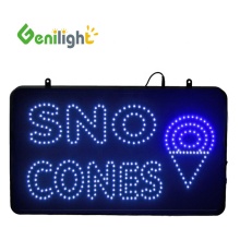 Custom LED Open Sign for SNO CONES Decoration