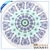 Printed 100% cotton mandala round towel