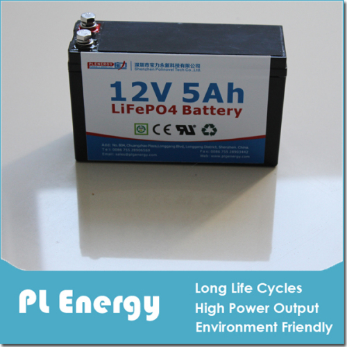 Shenzhen Factory LiFePO4 Lithium Motorcycle Battery Mf 12V 5ah