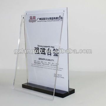 custom magnet acrylic paper holder /acrylic stand