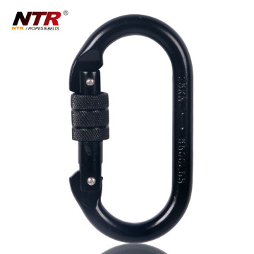 CE certification Alloy Oval Screw-Lock Carabiner