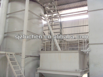 Gypsum powder production line with friendly environment