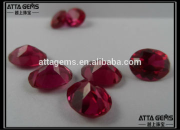 oval cut corundum #5 ruby gems stone 8x6mm