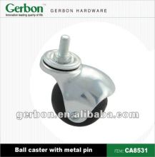 Single furniture ball caster