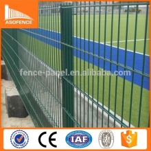 double loop wire fence/diamond quality double fence panel/twin wire garden fence panel