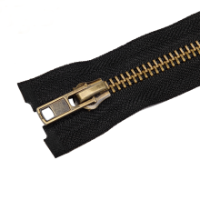 Top Quality Non-lock Slider Antique Gold Zipper