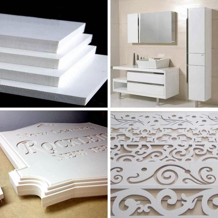 Weiße PVC-Celuka-Board WHITE PVC CELUKA BOARD