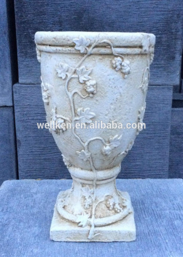 Magnesia flower pots,cement flower pots