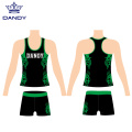 Custom sublimation cheer tank top and short