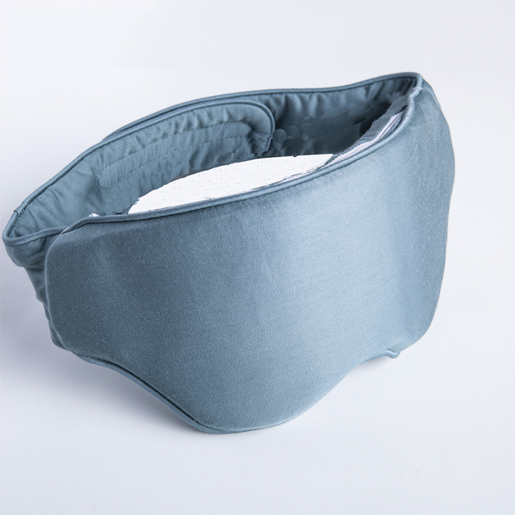 Weighted Eye Mask Grey Filled with Clay Beads Heavy Bamboo Sleep Mask