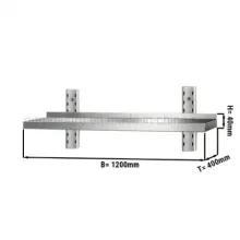Commercial Kitchen Stainless Steel Wall Shelves Mount Shelf