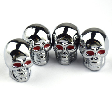 Car Tire Valve Skull Shape Tire Valve Cap