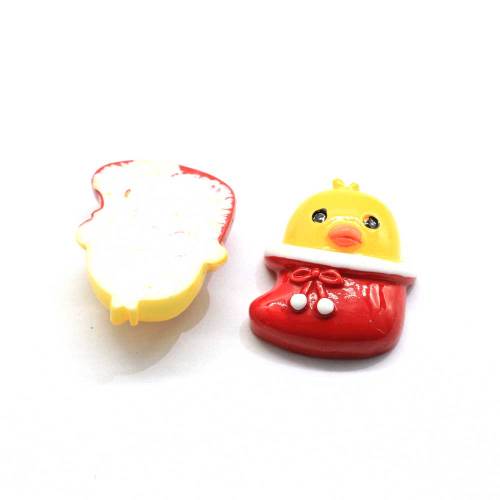 Wholesale Christmas Socks Bird Shaped Flatback Cabochon Handmade Craft Decor Beads Slime Party Ornaments