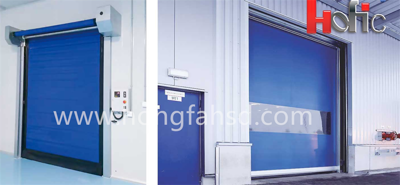 PVC Fast Speed Auto-Recovery Rolling Shutter Door