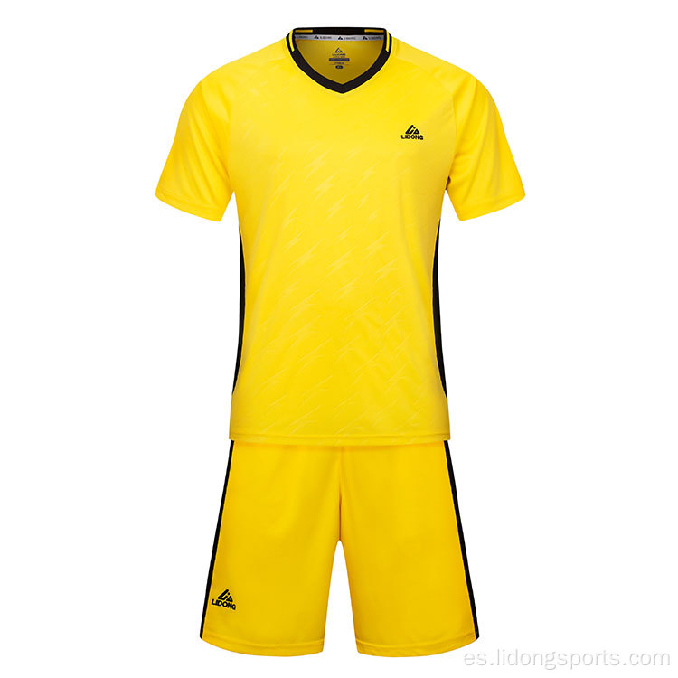 Set de jersey de fútbol barato de uniforme de fútbol personalizado