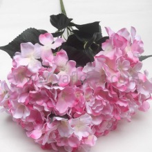Yafloral factory price hydrangea bouquet for wedding artificial blue hydrangeas