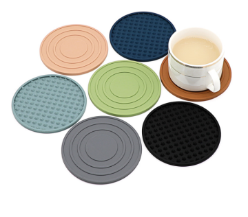 Round Drink Cups Coasters Silicone Mugs Coaster