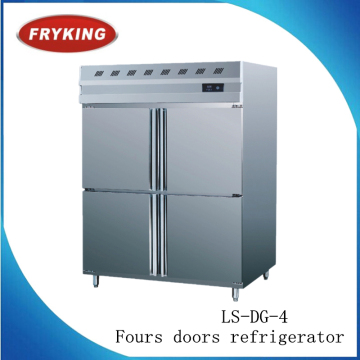 Stainless Steel kichen coooling equipment 4 doors commercial kichen refrigerator