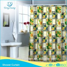 Printed Curtain Printing Active Flower Like Sunflower Shower Curtain