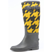 Swallow Grid Riding Rubber Rain Boots
