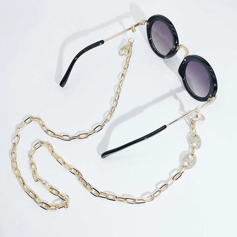 hot selling sun glasses chain link glasses chain gold plated long eyeglasses chain wholesale