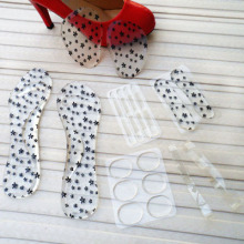 Self-Adhesive Clear Heel Cushion Inserts for High-Heeled Shoes