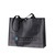 Black custom printed foldable non woven garment shopping bag