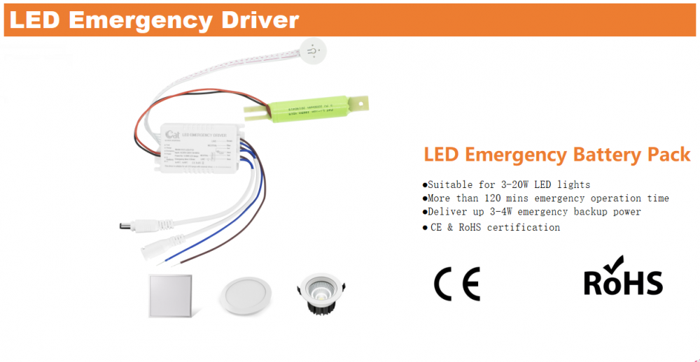 Kit de emergência LED para Spotlight