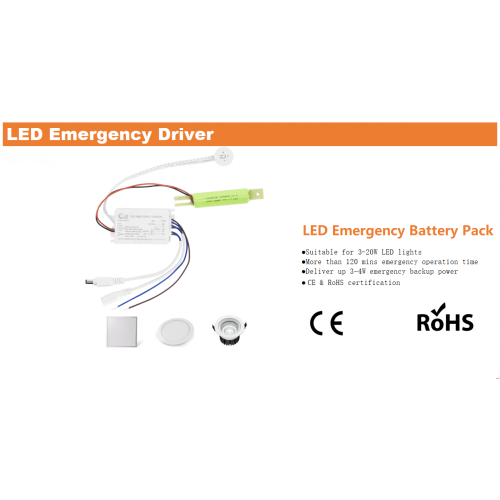 LED emergency kit for spotlight