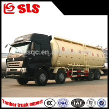 Cement silos for bulk powder, bulk cement tanker with compressor