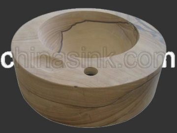 Sandstone Bathroom Countertop Sink