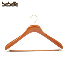 Wooden Coat Hangers with Orange Color