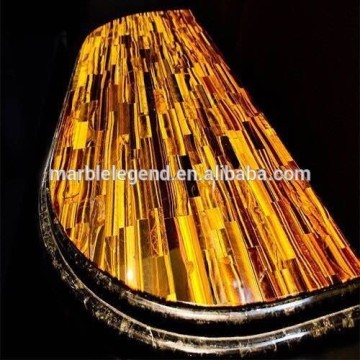 Natural Material Tiger Eye Onyx Dining Table Top