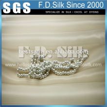 Hellosilk manufacturing brand new solid colored raw silk organza product