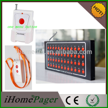 Display panel handle button wireless parking lot system