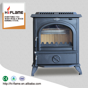 Cast Iron wood radiator and wood burning heater style floor standing fireplace HF717