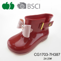 Botas de lluvia de jalea del Pvc de los niños de belleza