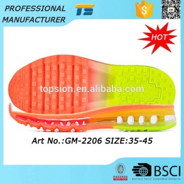 New Design Super Skid Unisex Wholesale Rubber Air Cushion Shoe Soles For Sneakers