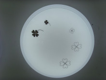 LED indoor lighting with plastic lampshade