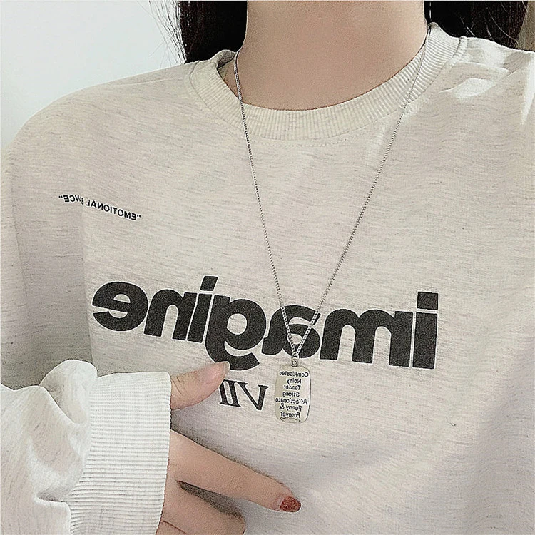 Fashion Accessories Geometry Long Pendant Necklace