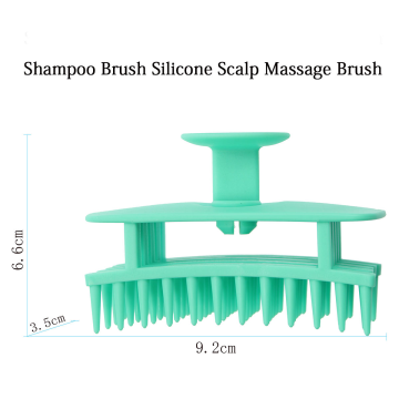 Hair Comb Round Silicone Brush Shampoo Massage Comb