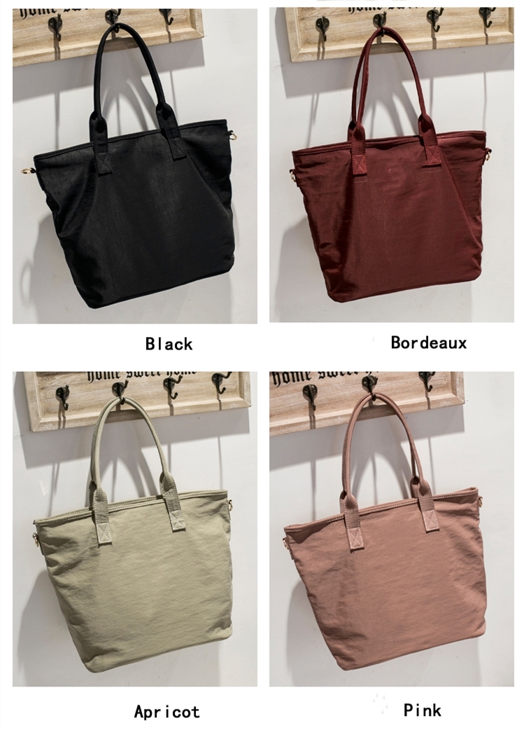 Tvättad nylonhandväska Washed Nylon Handbag