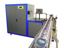 Aluminum flexible duct machine